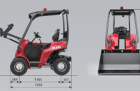 Mini rataslaadur Stark SK140 mõõdud