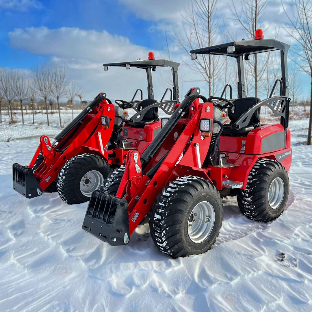 Stark SK180 mini rataslaadur talvel